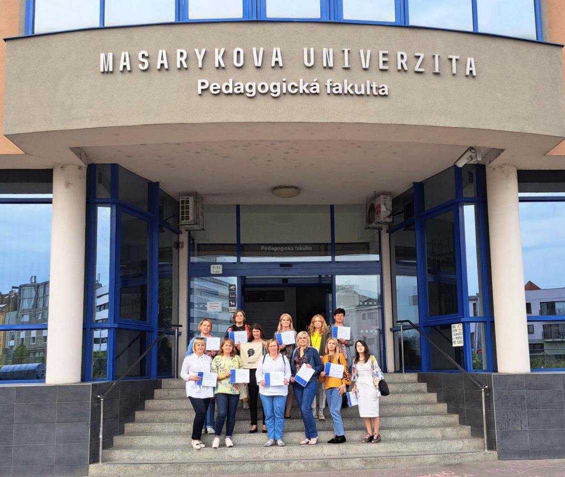 Учасники проєкту «Підвищення якості підготовки молодих журналістів в Україні» (Чехія, м. Брно)
